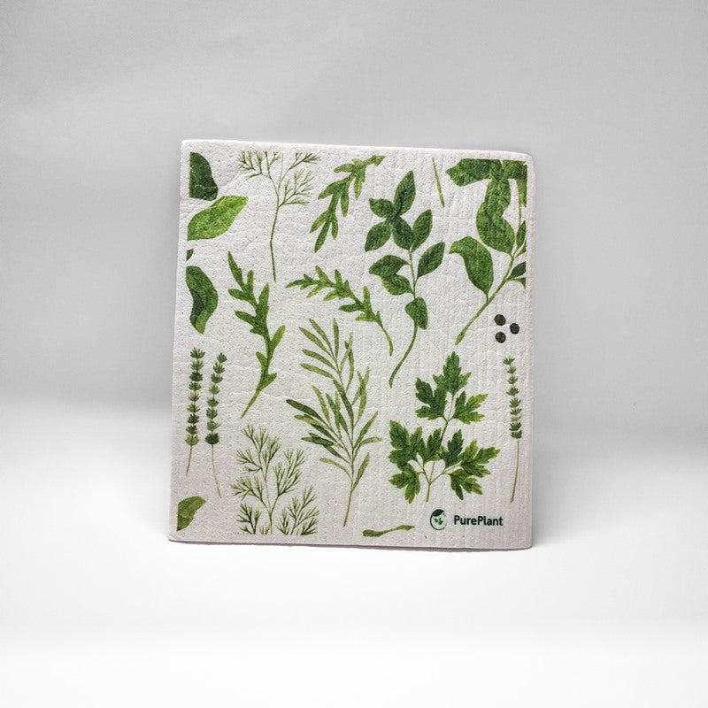 Herbal Green - Swedish Sponge Cloth